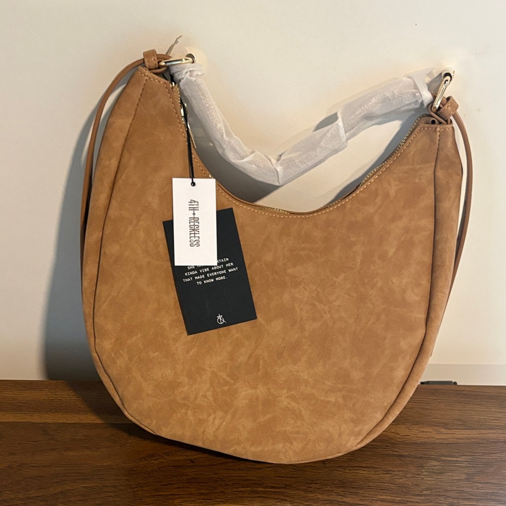 Chic Tan Hobo Bag by 4th and Reckless